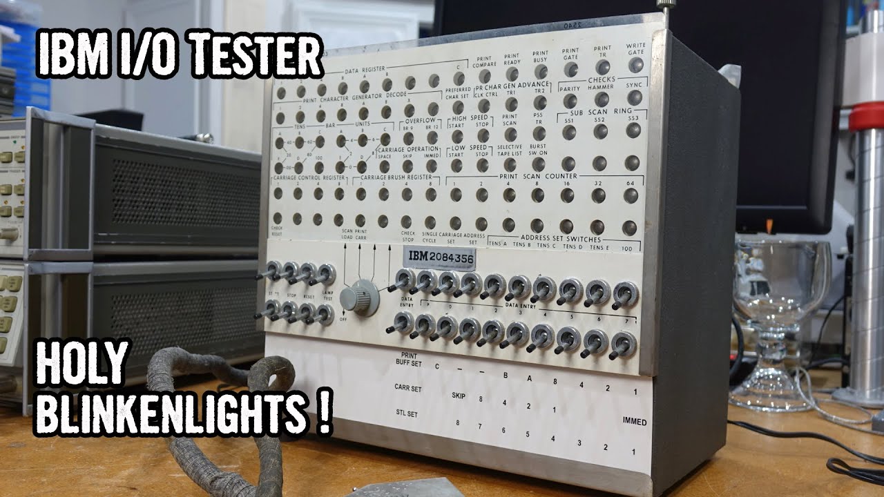 Restoring an IBM I/O Tester from the 1960s