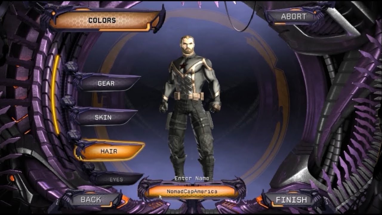 DC Universe Online: Nomad Captain America (Avengers: Infinity War) Character Creation