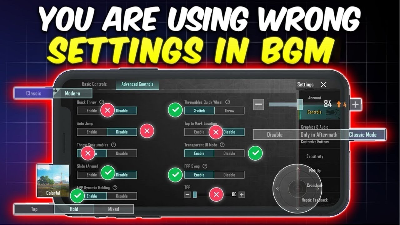 TODOS los nuevos Ajustes Básicos y Avanzados/HUD CONTROLS | GUÍA Perfecta de config PUBG MOBILE/BGM