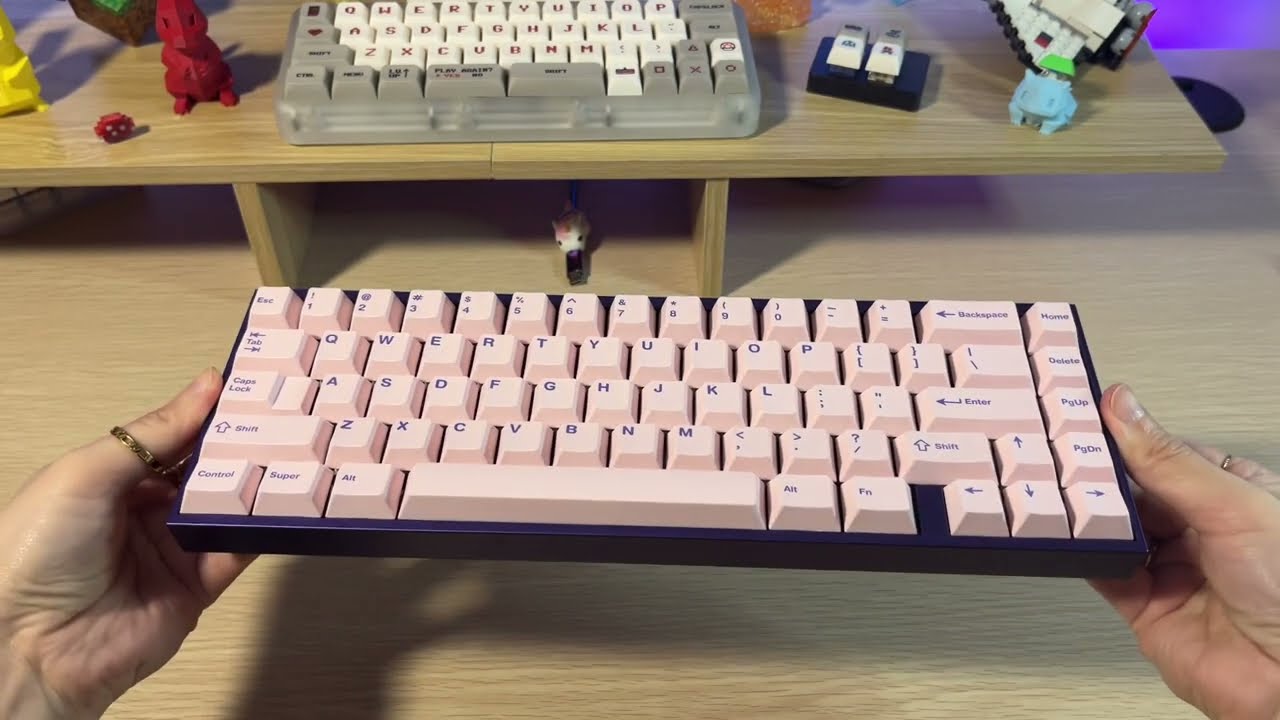 Тофу FA в цвете &laquo;Сумеречно-фиолетовый&raquo; | 65% раскладка | Oring | Gateron Smoothie Switches