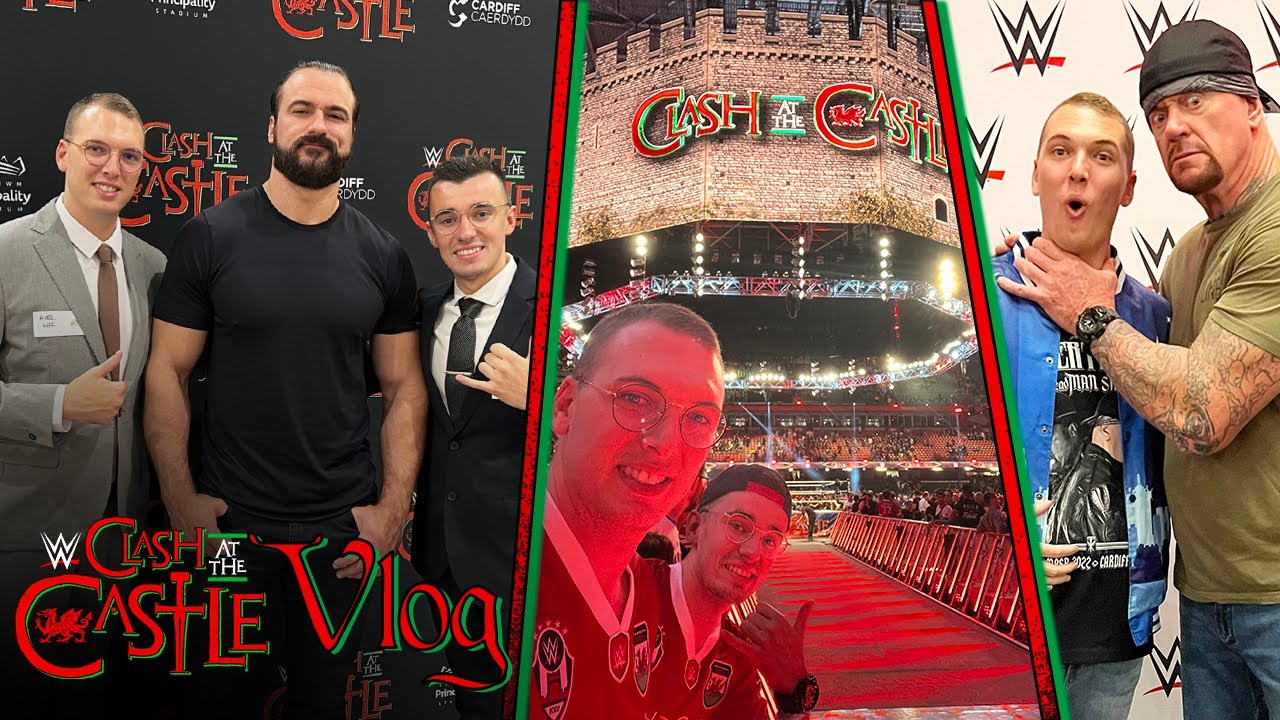 VLOG - WWE Clash at the Castle 2022 RINGSIDE !