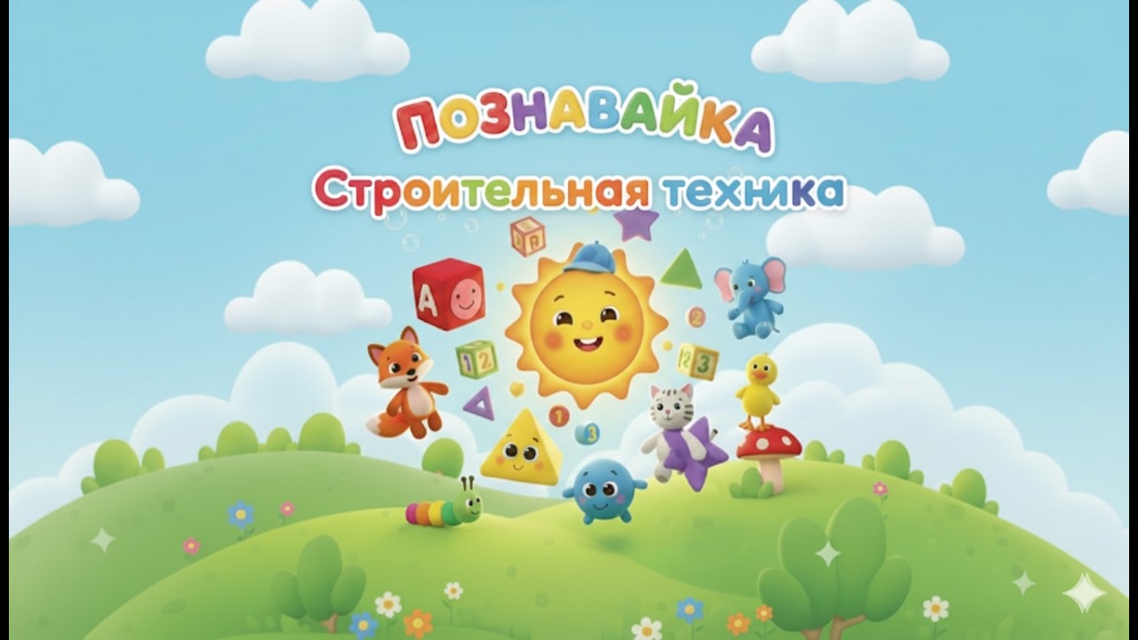 «Учим спецтехнику: Экскаватор, Погрузчик и Бетономешалка!» #rek #рек #машинки #Учимспецтехнику