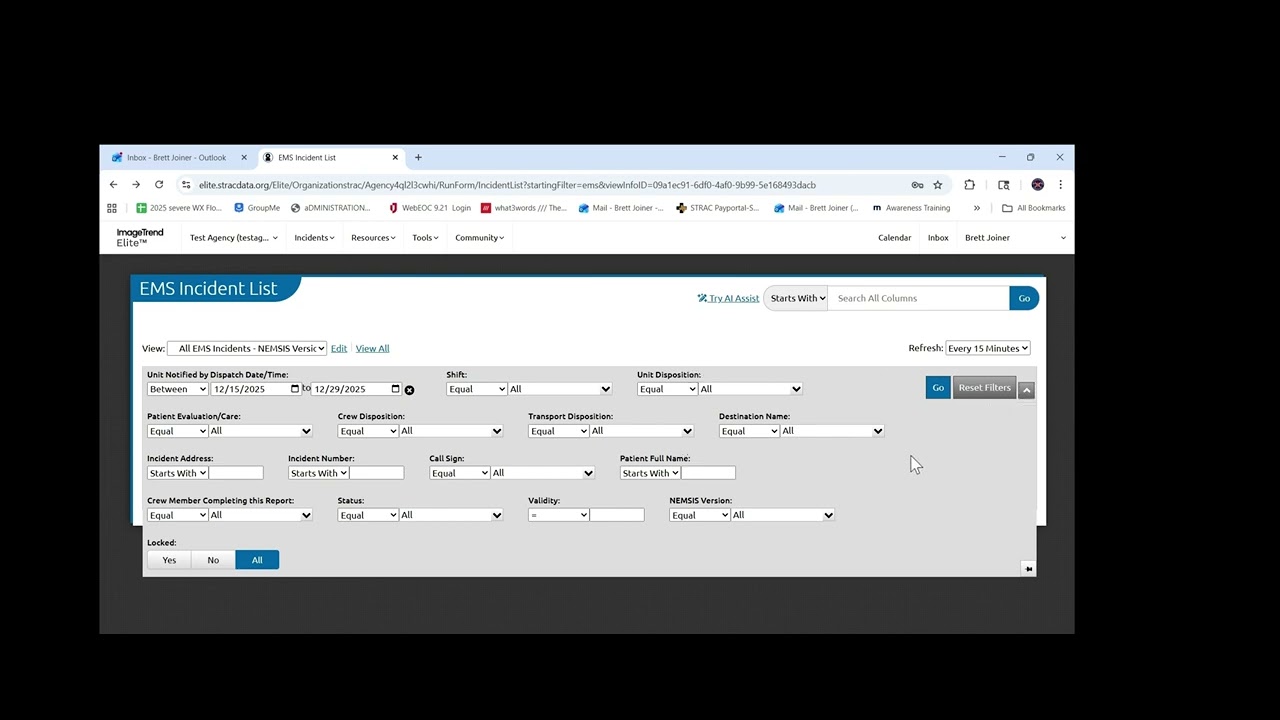 STRAC's ImageTrend Desktop Guide | Logging In and Looking Up PCRs