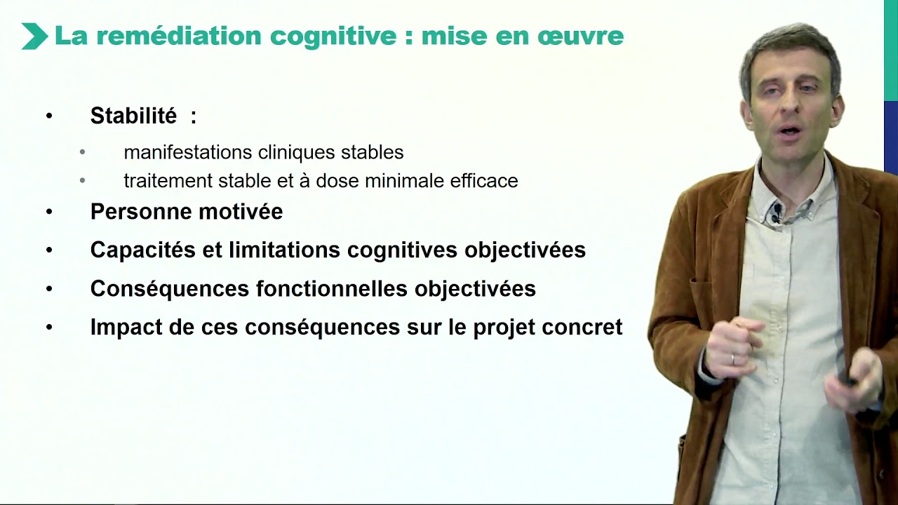 Principes et objectifs de la remédiation cognitive