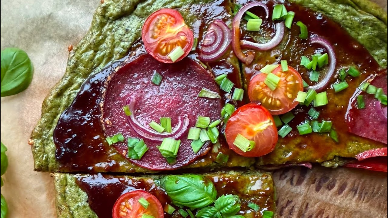 Mój keto obiad • pizza wysokobiałkowa i wysokobłonnikowa