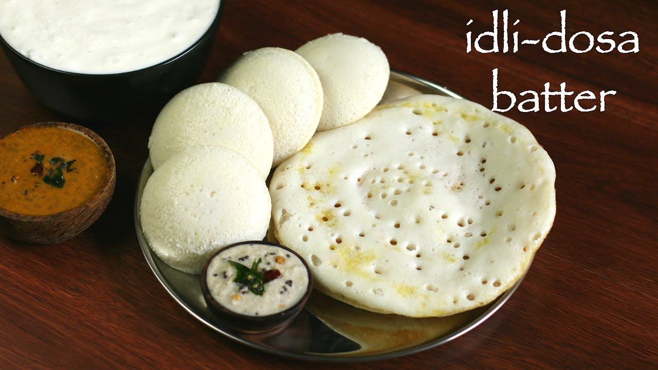 idli dosa batter recipe | how to make 2 in 1 idli dosa batter in a mixie