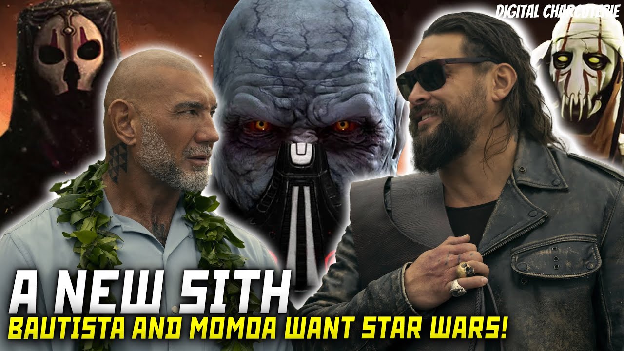 Momoa and Bautista in Star Wars The Villains That Would Break the Force