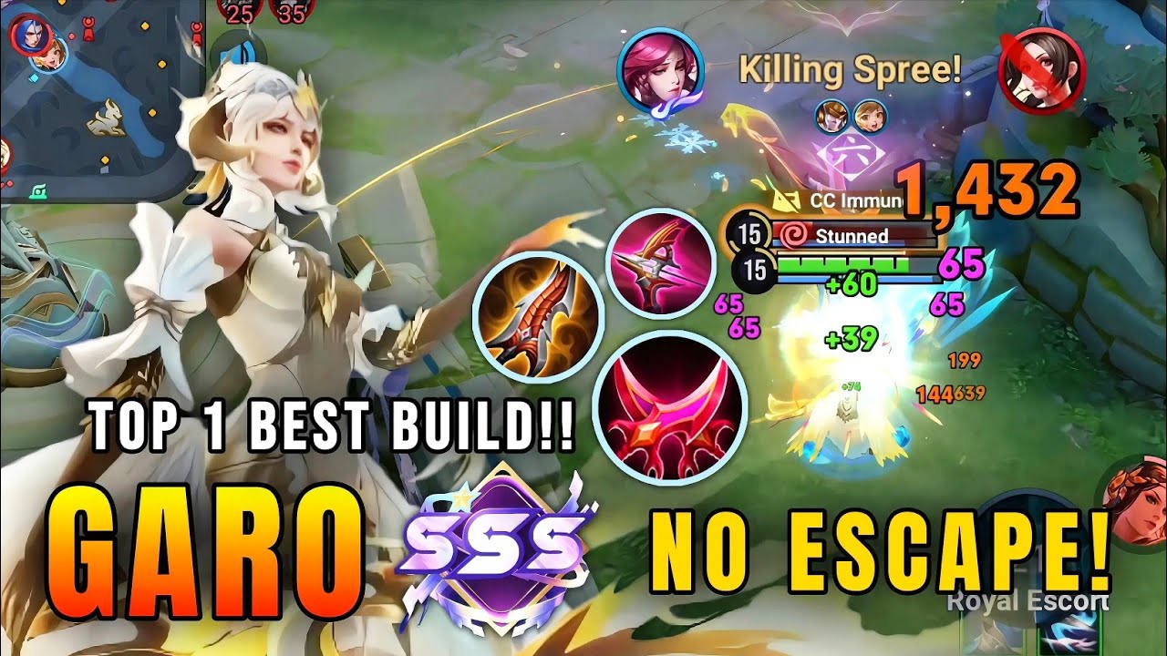 СПАСЕНИЯ НЕТ!! Безумный урон Гаро в поздней игре - Лучший билд №1 | Honor of Kings