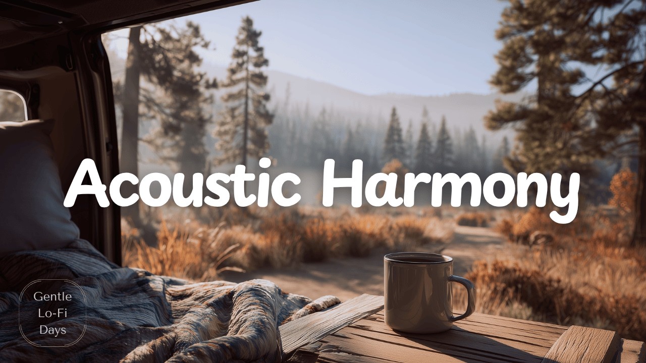 Acoustic Harmony 🚐✨ [Chill Acoustic, lofi mix] music for study, work, relax｜playlist BGM