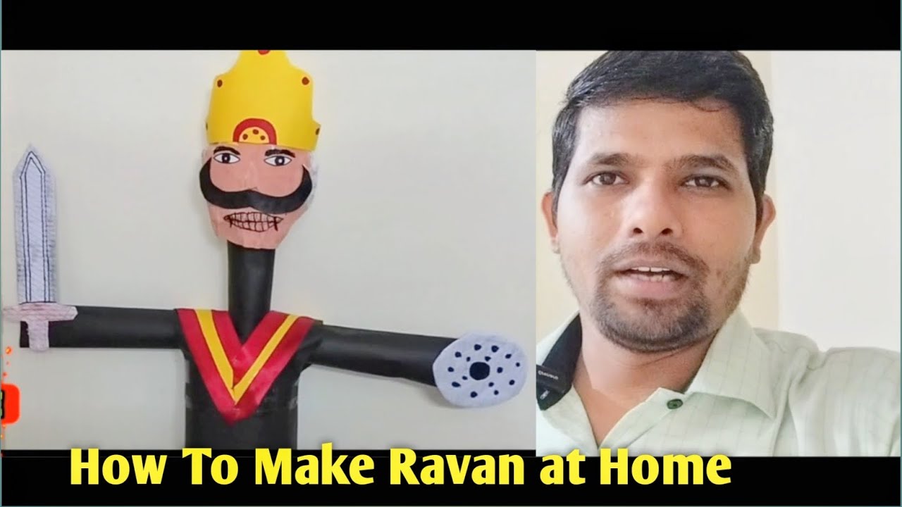 कागज से घर पर रावण कैसे बनाएं । How to Make Ravan at Home From Paper 2025 । Ravan Making at Home । 