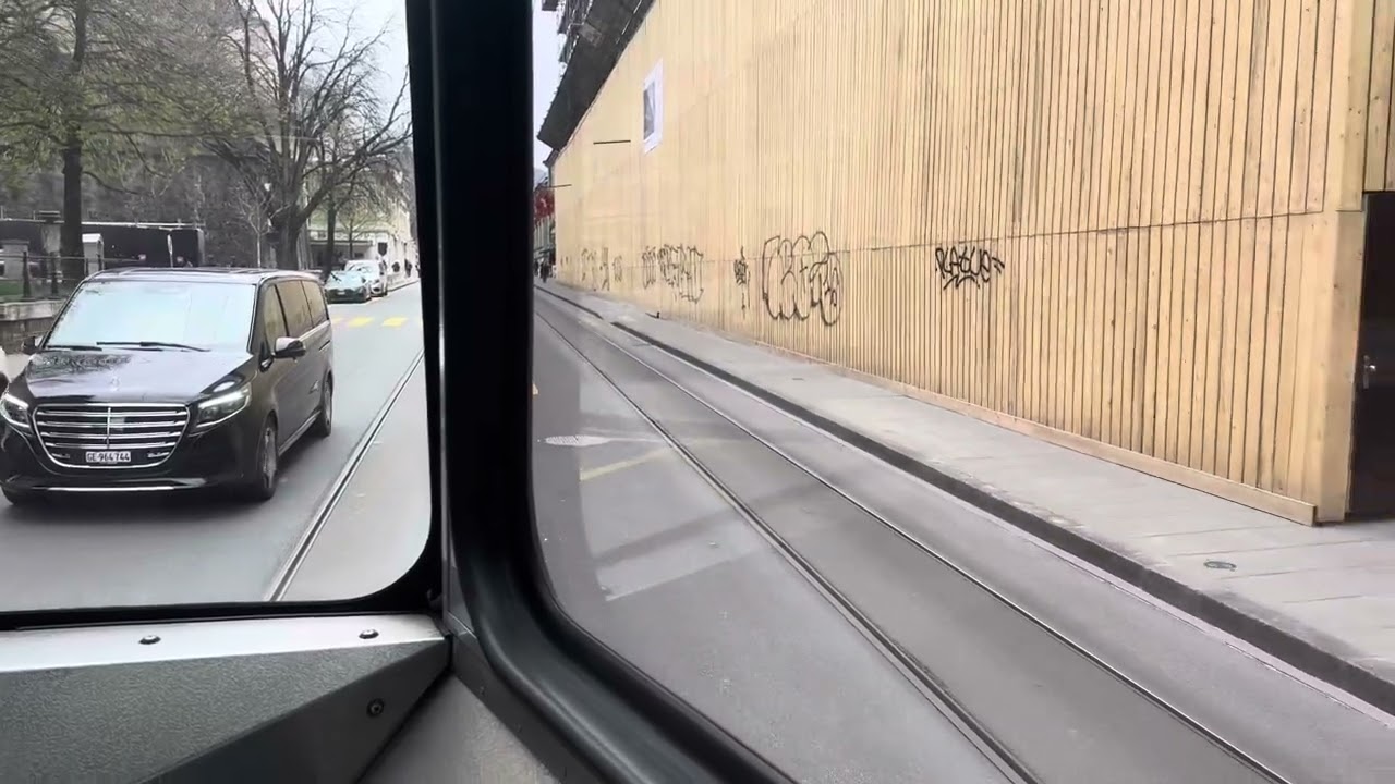 Around center of Geneva in tram❤️ Switzerland alone Diary 