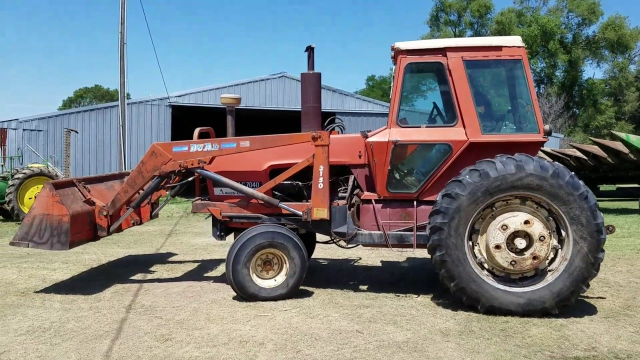 Allis Chalmers 7040 Tractor with Dual 3150 Loader DB5334 Don Weis Retirement August 23rd Bigiron
