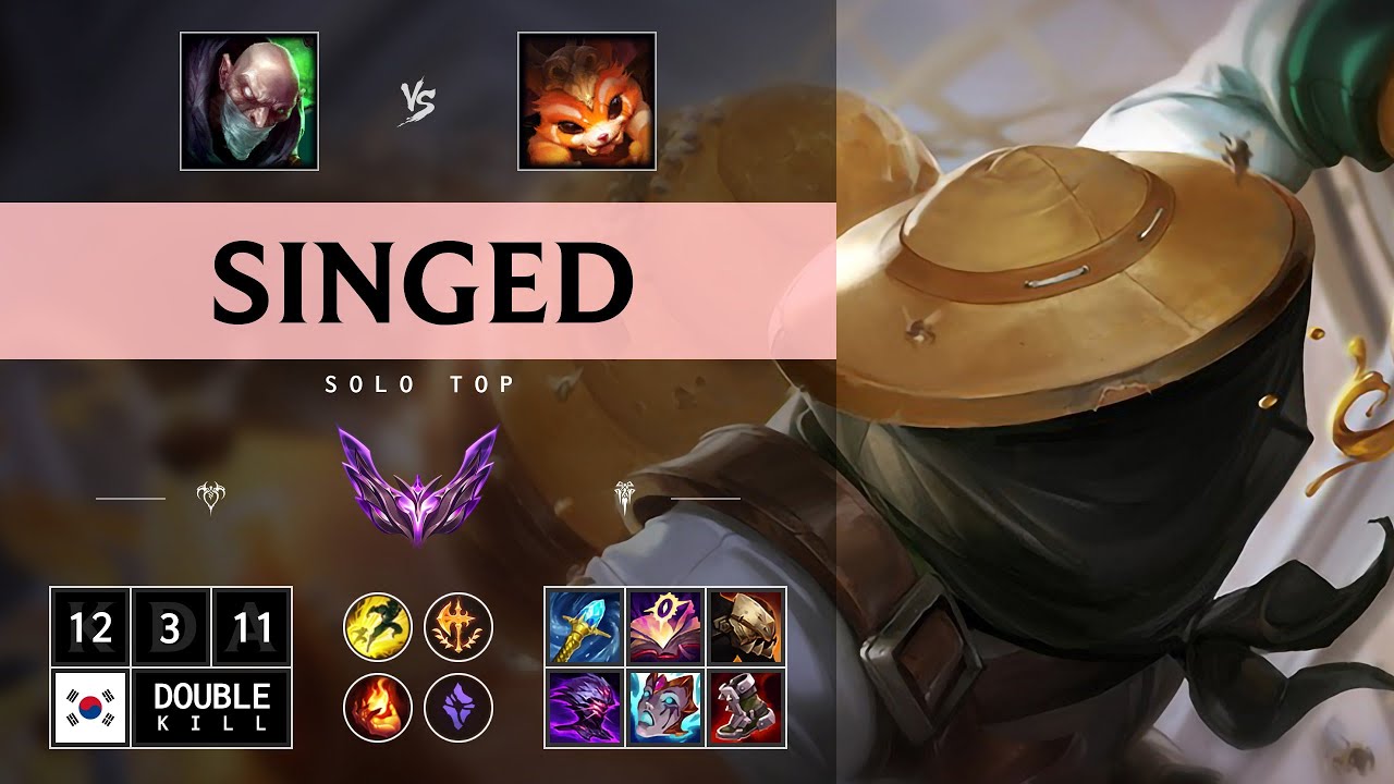 Singed Top vs Gnar: Legendary - KR Master Patch 14.15