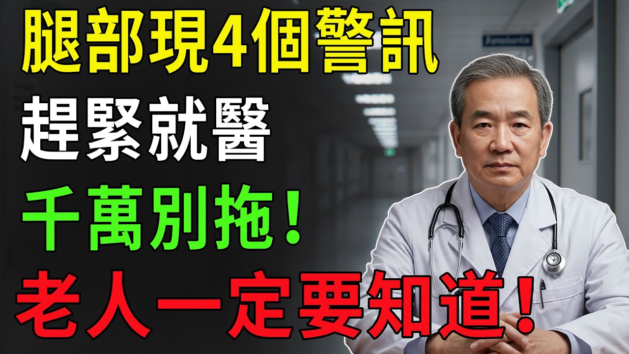 散步時腿上出現4個異常信號？小心血管「報警」，可能是心梗、腦梗前兆！