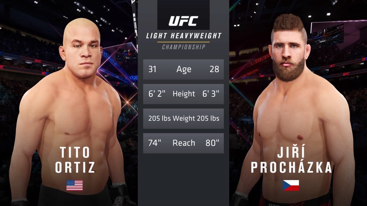 Fight Island: Tito Ortiz VS Jir&iacute; Proch&aacute;zka | Fight Simulation UFC 4