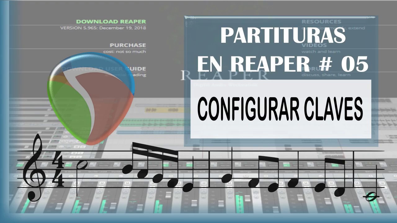 PARTITURAS EN REAPER # 05 CONFIGURAR CLAVES