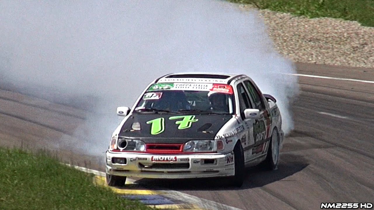 500+HP Turbo Ford Sierra Cosworth Tearing Up the Track!