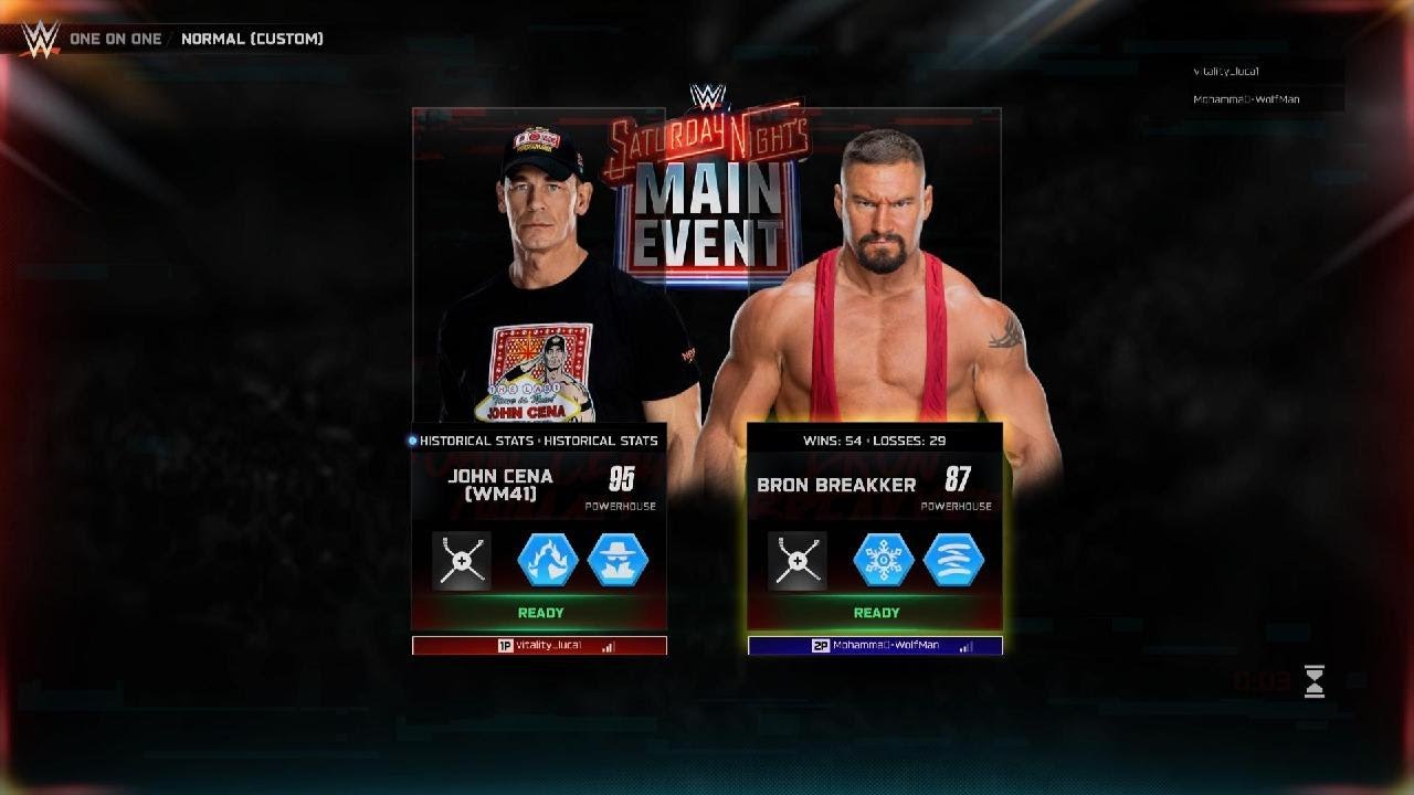 WWE 2K25 Online_ Wolf Man 🆚  Vitality