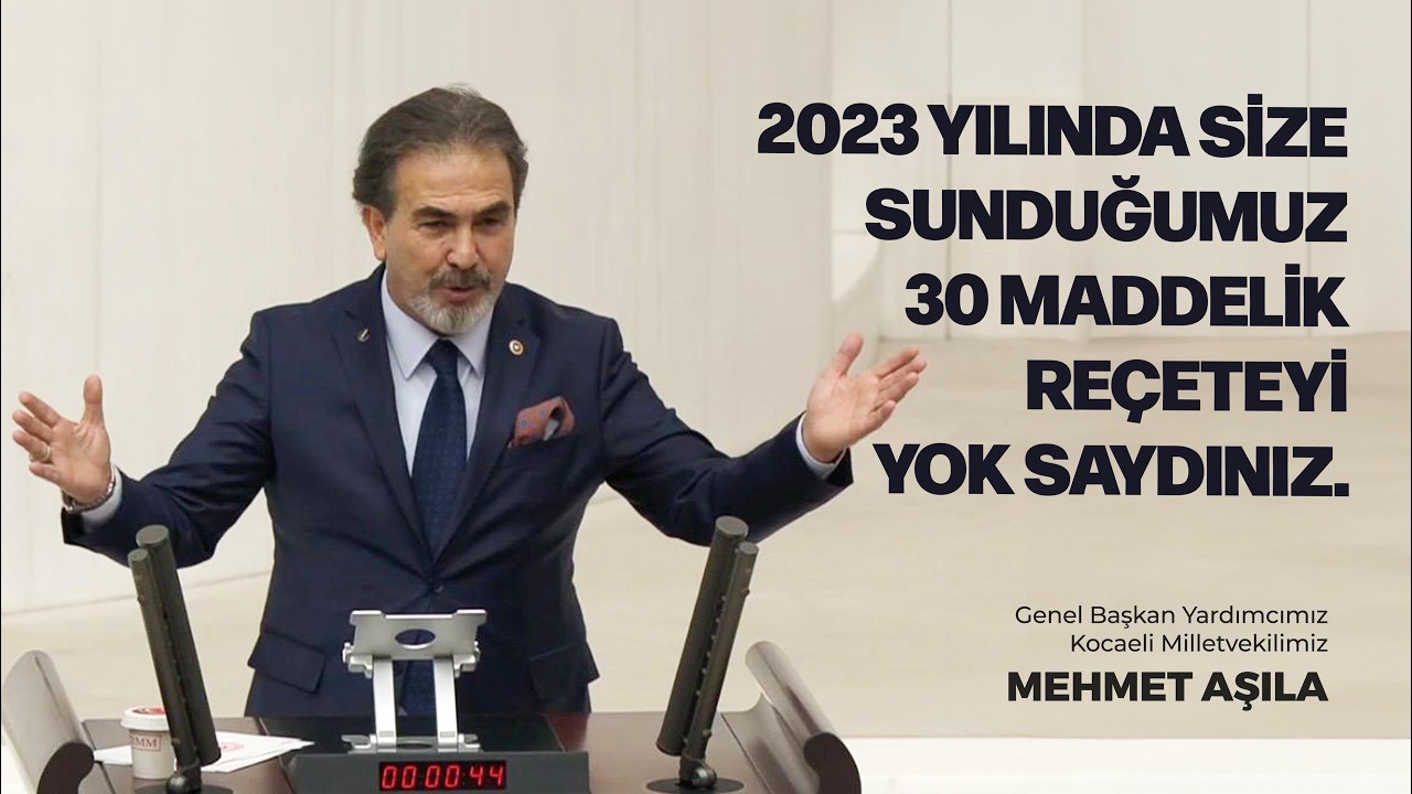 2023 yılında size sunduğumuz 30 maddelik reçeteyi yok saydınız.