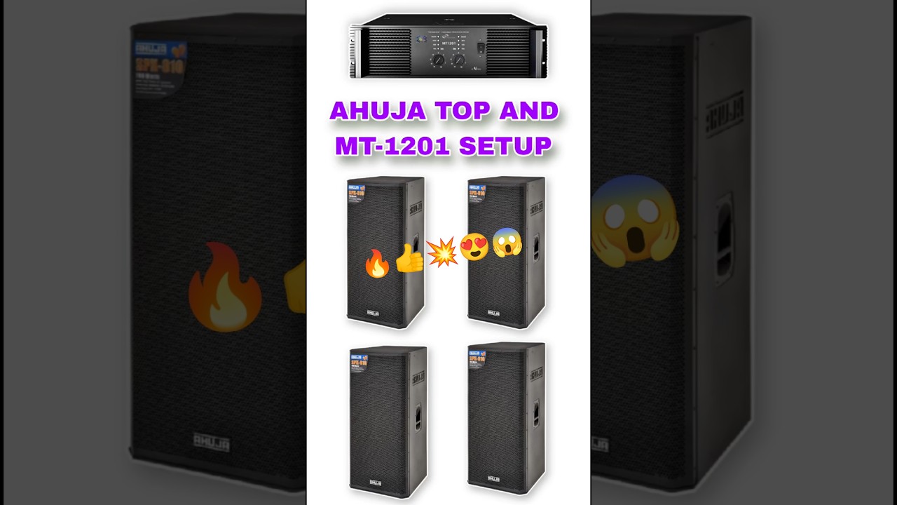 AHUJA DJ TOP || MT-1201 PERFECT💯👍 COMBINATION EXTRA HEADROOM AMPLIFIER 💥🔥😍😱