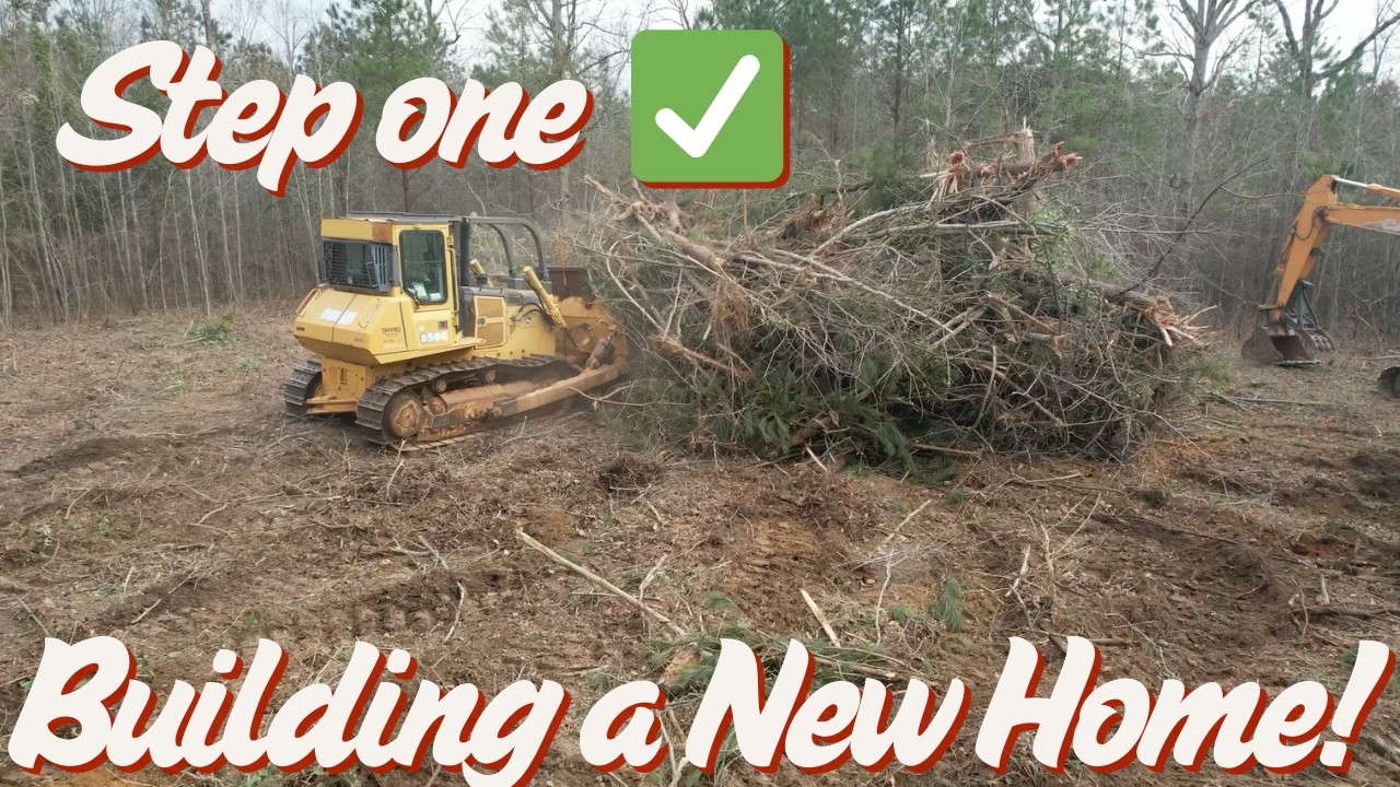 Clearing a new home site - Step one ✅