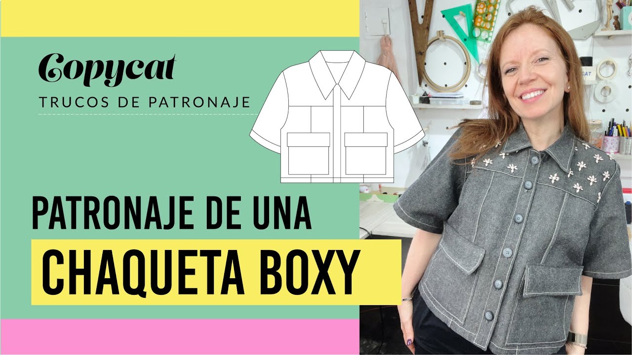 Patronaje paso a paso de una Chaqueta Boxy - ¡Tendencia de temporada!