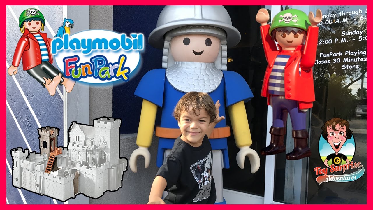 MILLIONS OF PLAYMOBILE Giant Life Size Toys Family Fun Trip Indoor Park Huge Playsets Toy Surprise