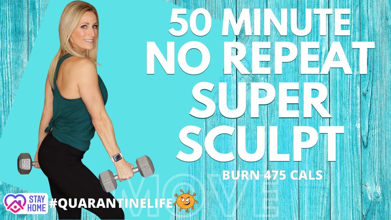 50 MINUTE NO REPEAT SUPER STRENGTH WORKOUT | Total Body Workout | Tracy Steen
