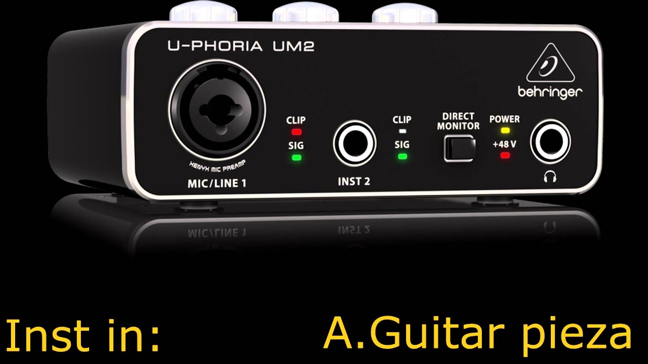 Behringer U-Phoria UM2 record test