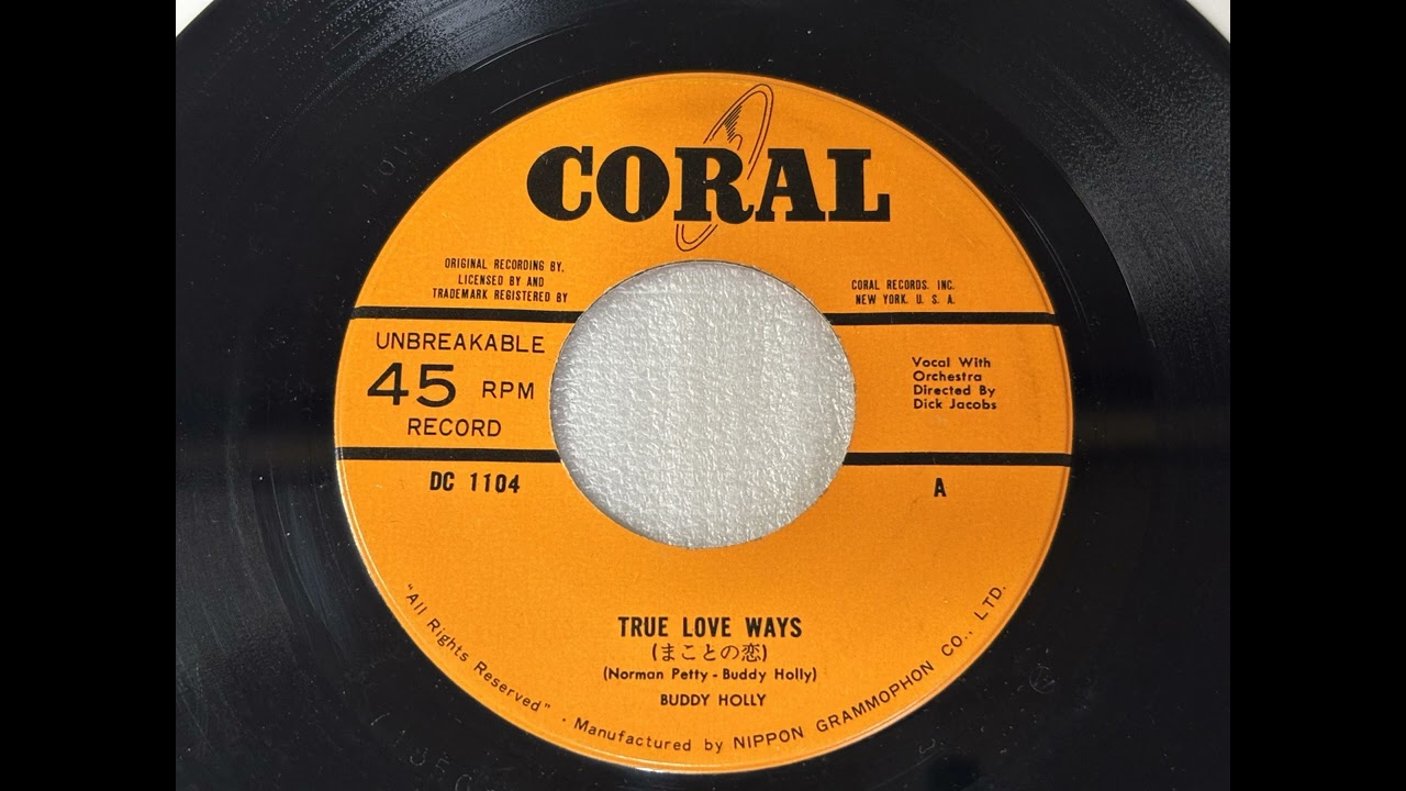 Buddy Holly/Nippon Gramophone DC 1104/True Love Ways