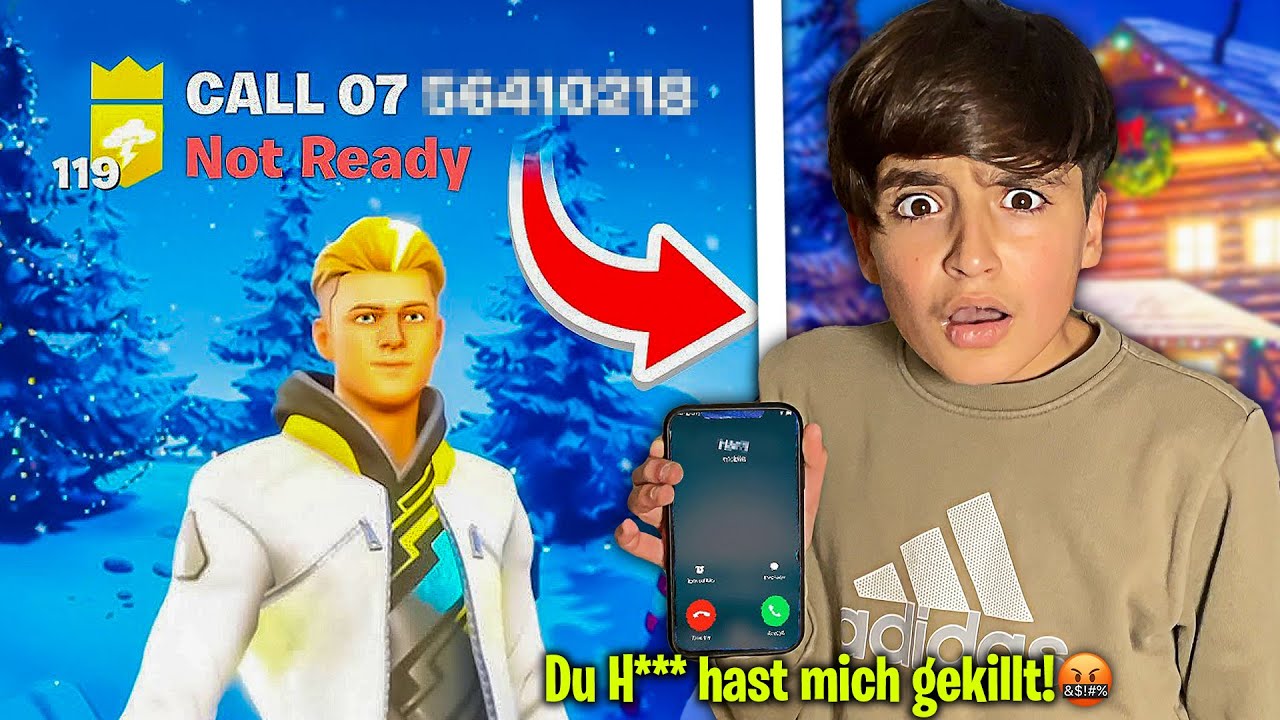 Mein Bruder tat meine HANDYNUMMER in seinen FORTNITE NAMEN und das passierte.. (Anruf)