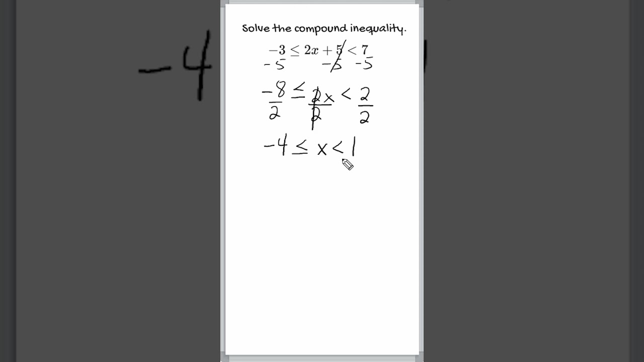 Solving Compound Inequalities