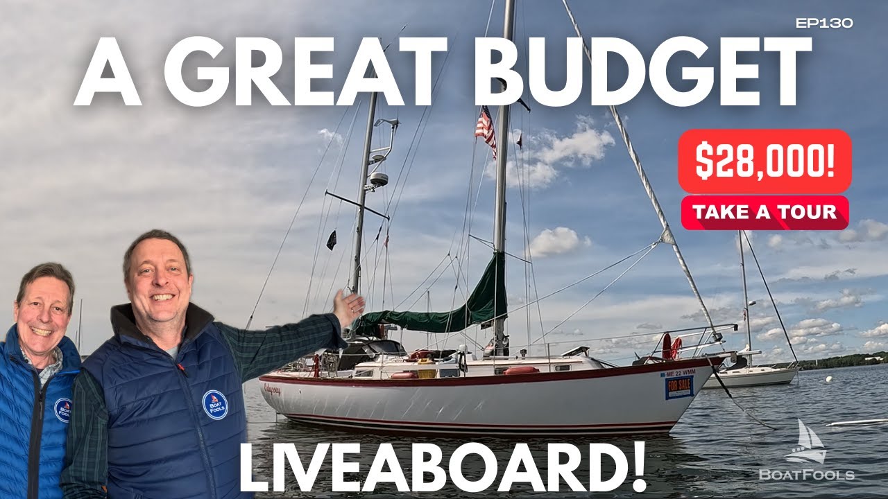 A GREAT Budget Liveaboard! The Pearson 365 Ketch $28k | FULL TOUR