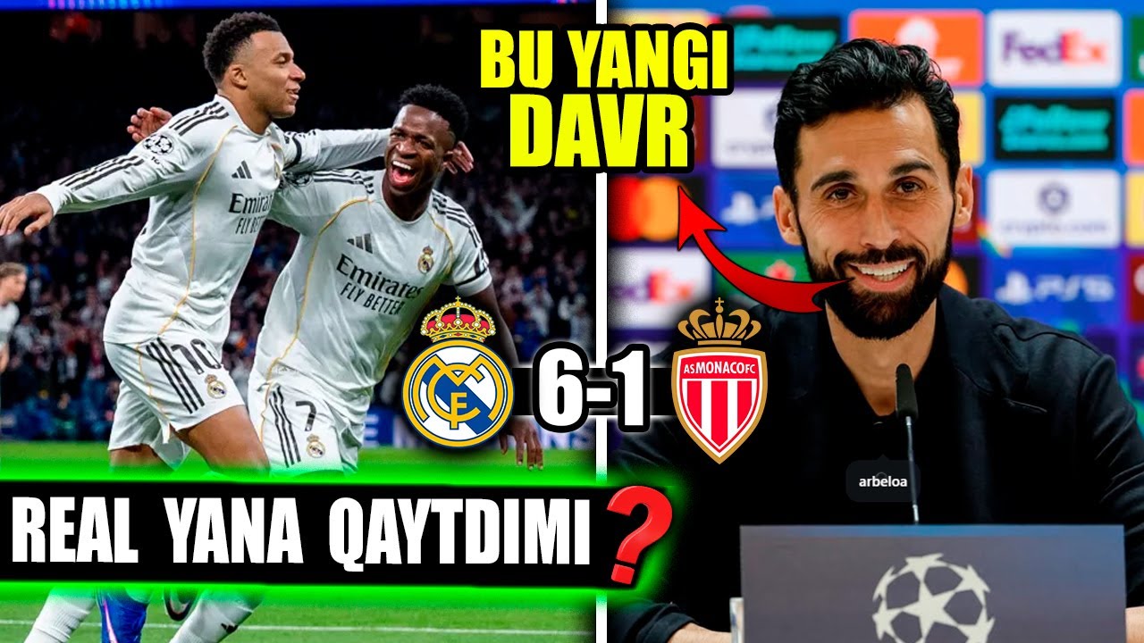 YECHL | Real Madrid 6–1 Monaco BU YANGI DAVRMI ?! 😱 To'liq tahlil