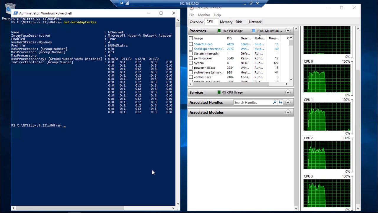 How to use Microsoft NTttcp to Test Network Performance