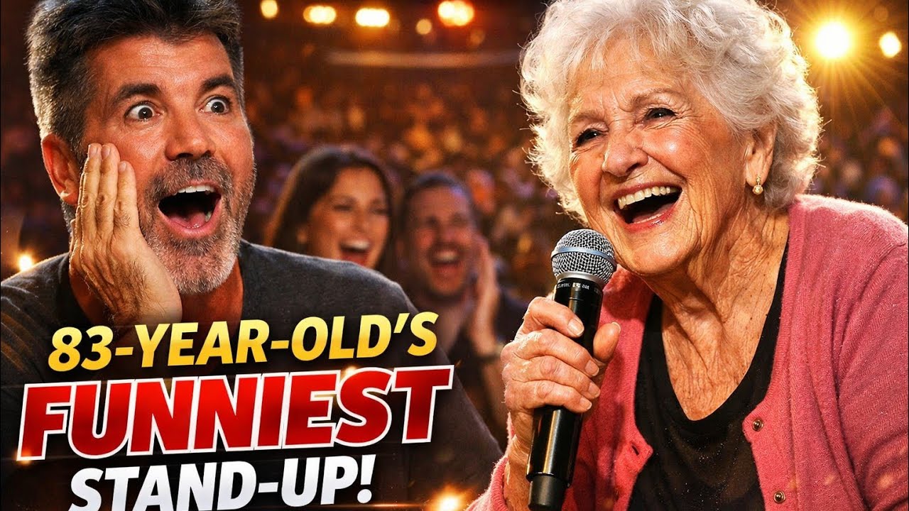 “Simon Cowell Couldn’t Stop Laughing! 83-Year-Old SHOCKS AGT 2025 With the Funniest Stand-Up Ever”