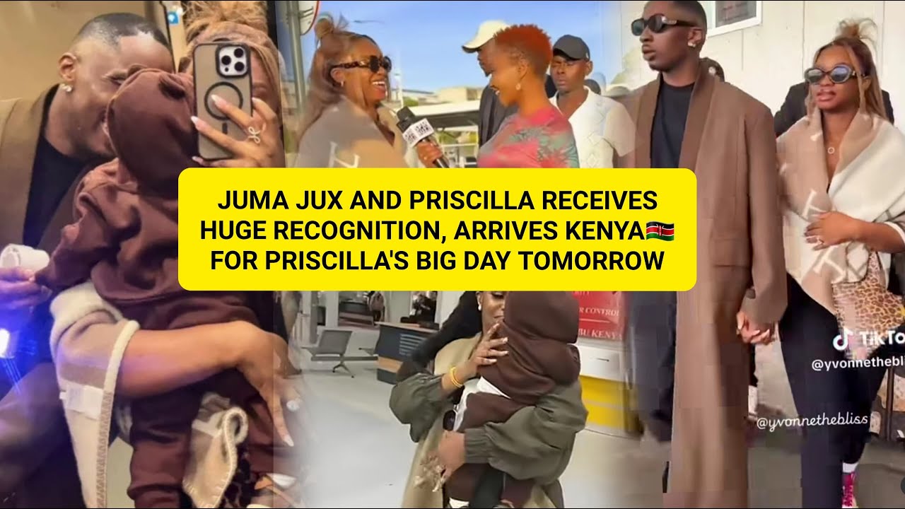 SURPRISING THE MKAMBALAS LANDS IN  KENYA FOR THEIR BIG DAY AS THEY RECEIVES WARM WELCOME FROM FANs