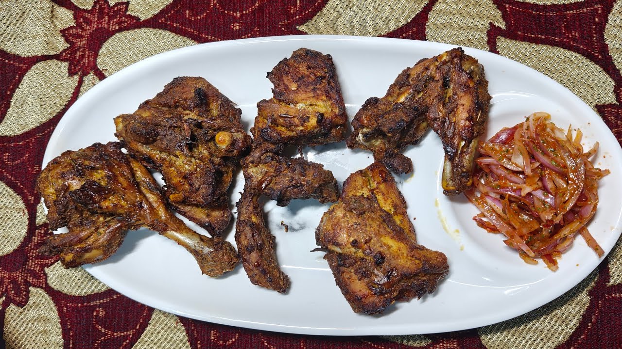 Tandoori chicken restaurant style 😋😋|| holiday special || first time on youtube.....