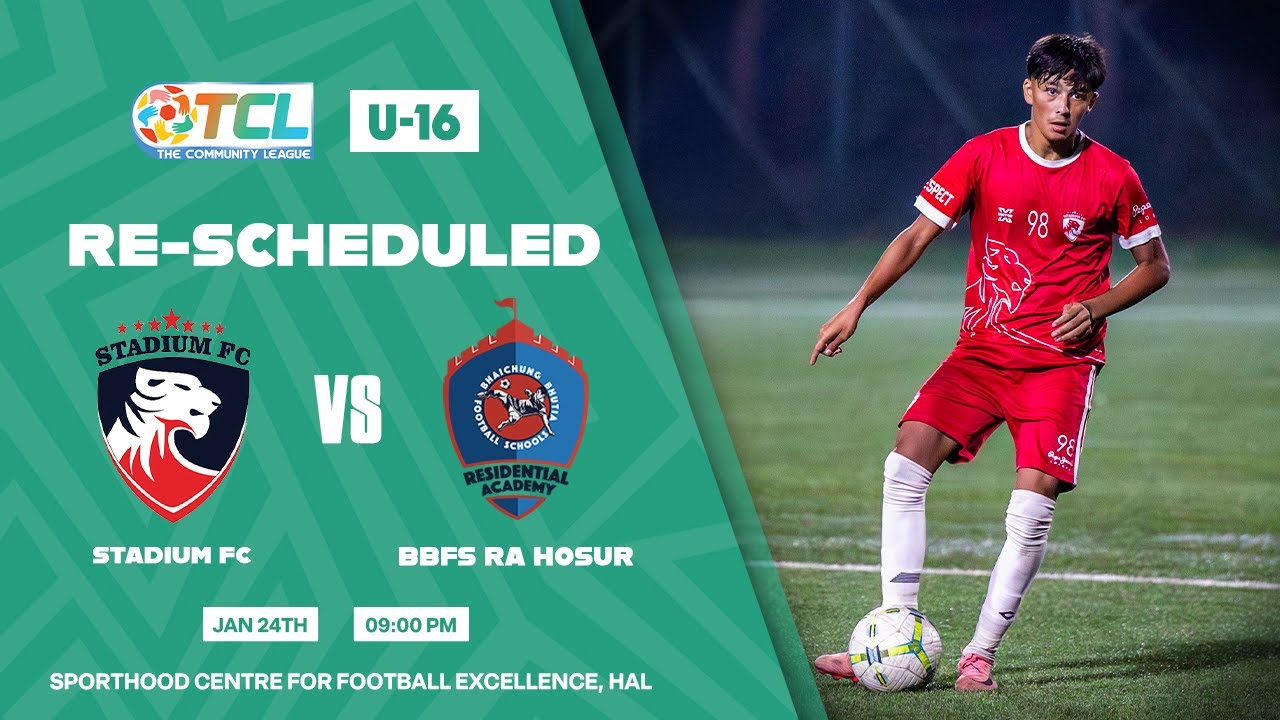 The Community League U-16 |  Re-Scheduled Match | Stadium FC vs BBFS RA Hosur