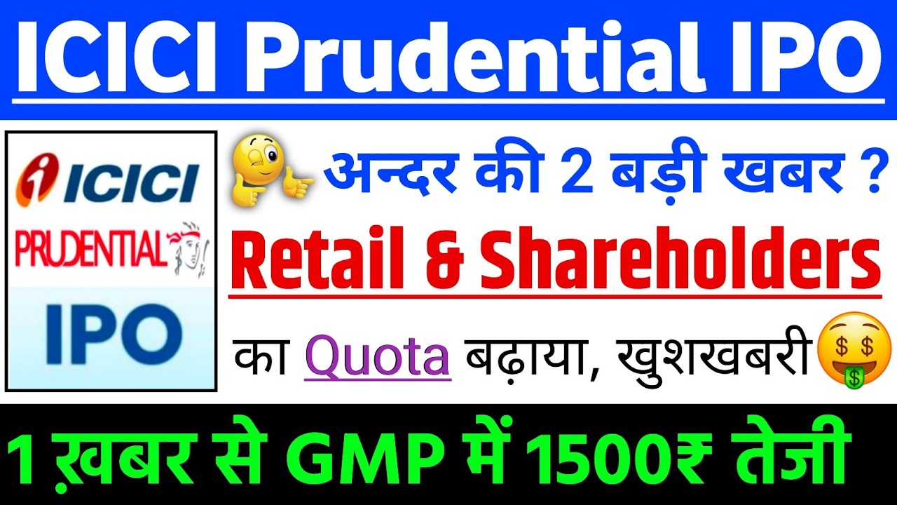 ICICI Prudential AMC IPO | ICICI Prudential AMC IPO GMP status ? | ICICI Prudential IPO Latest news