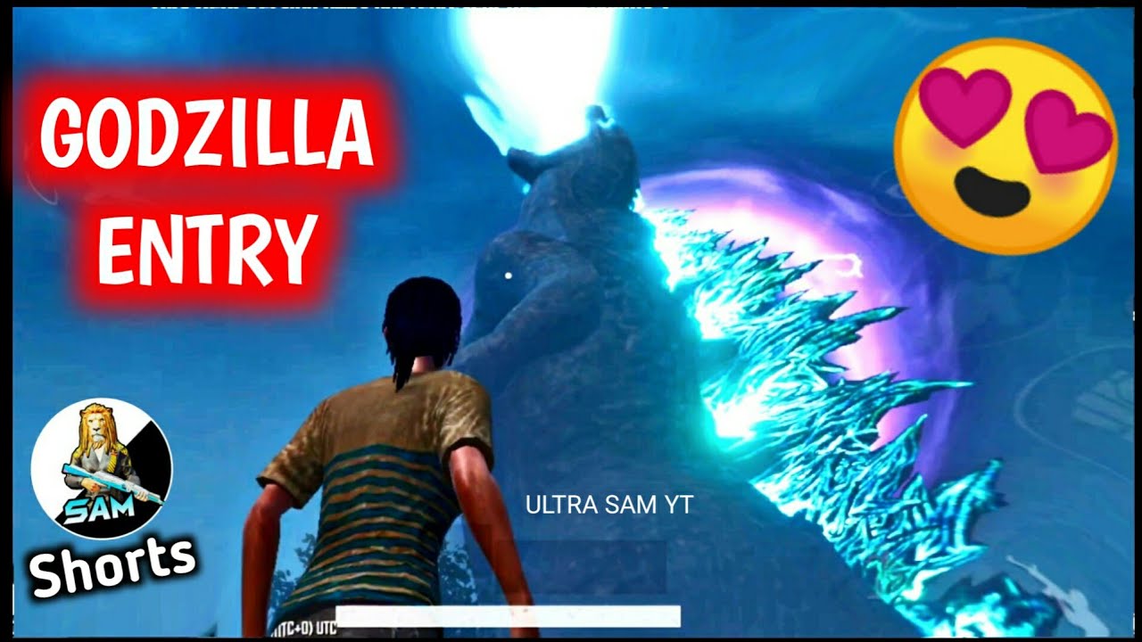 GODZILLA ENTRY IN PUBG MOBILE 🔥 PUBG GODZILLA VS KONG 🔥 ULTRA SAM #shorts