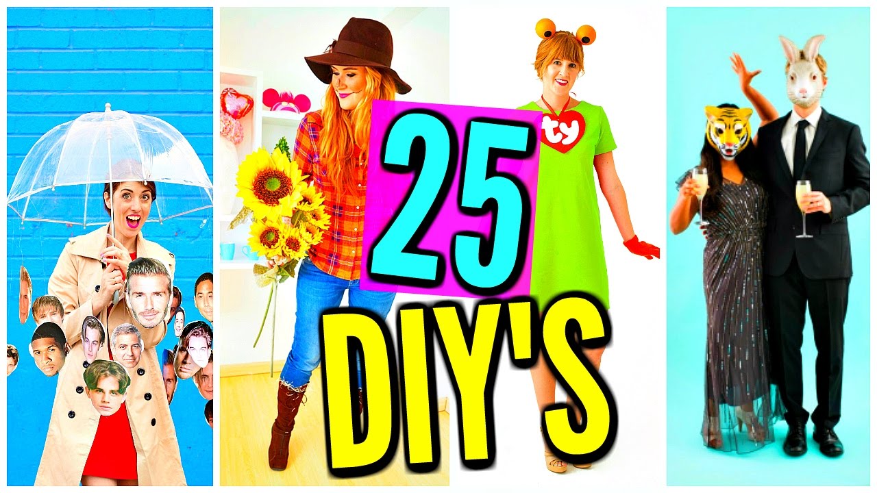 25 DIY Last Minute Halloween Costumes! Cheap Costume Ideas