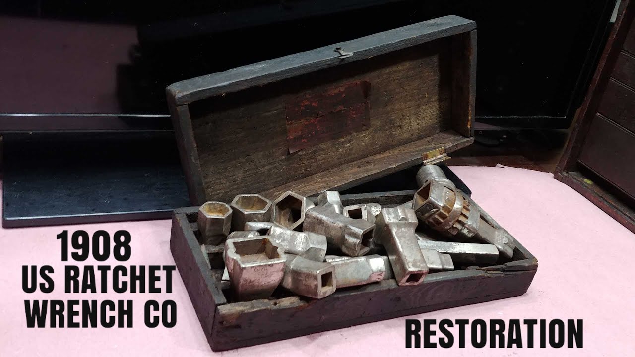 111 YEAR OLD RATCHET SET RESTORATION. 1908 US RATCHET COMPANY