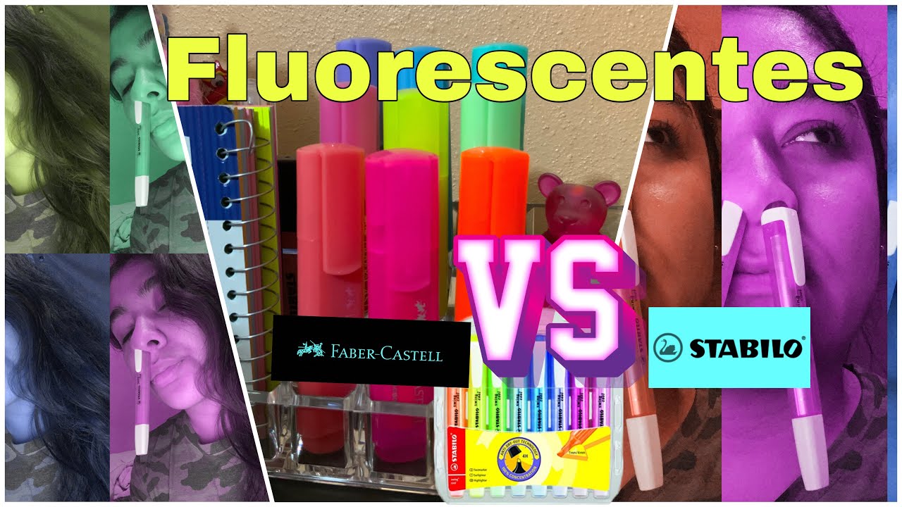 Fluorescentes Stabilo vs Faber Castell