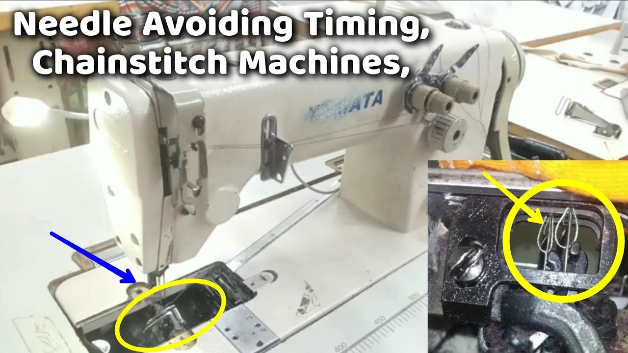 Needle Avoiding Timing, Chainstitch sewing Machines,
