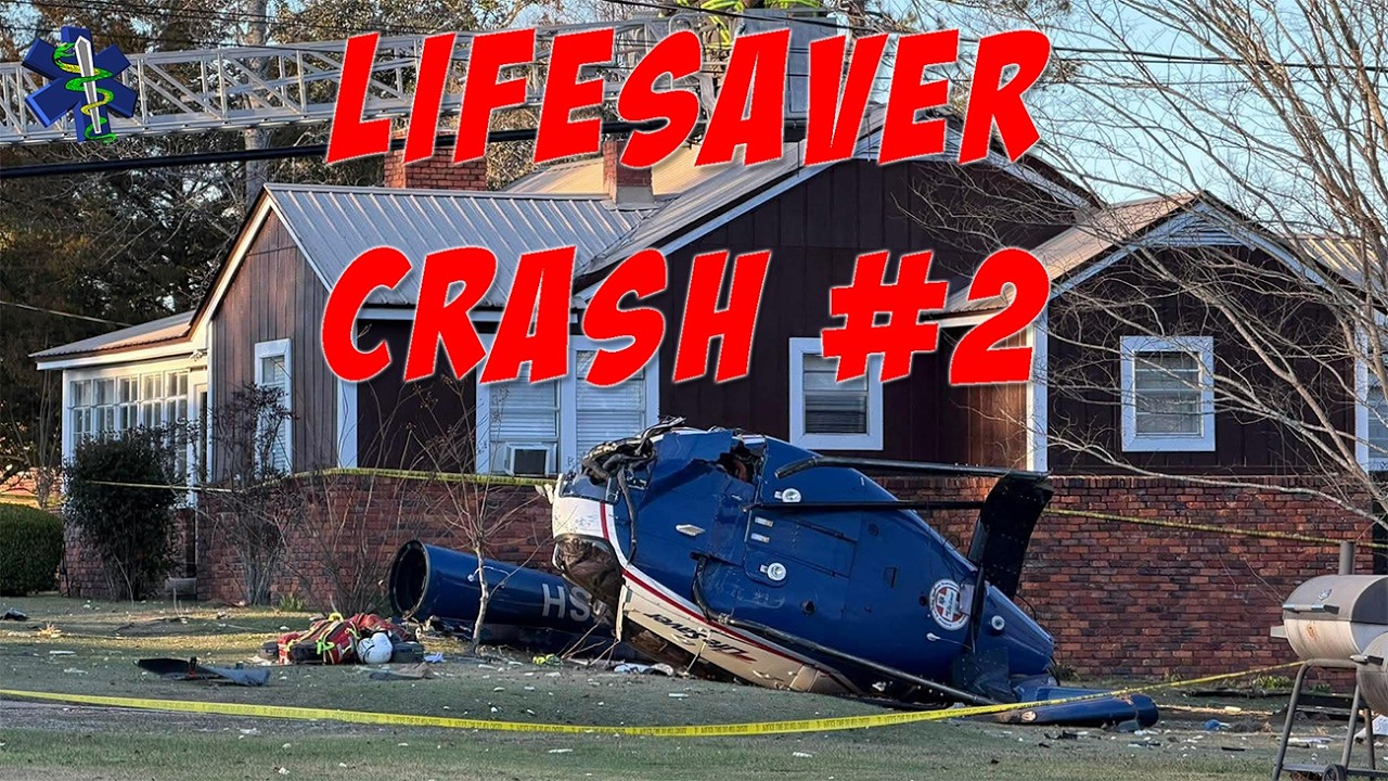 Alabama LifeSaver 5 Air Ambulance Crash - 2nd Crash in 3 Years (100)