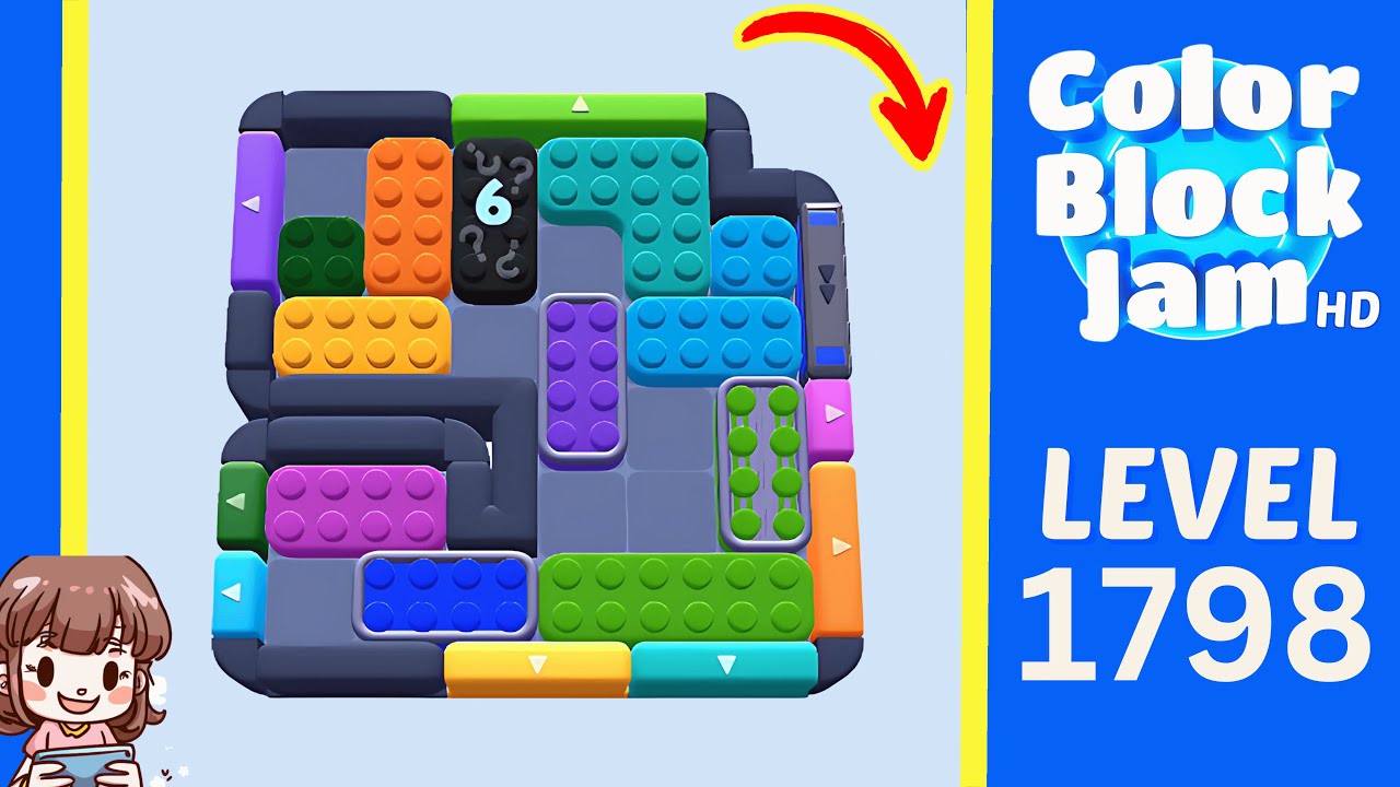 Color Block Jam Level 895 (1798) Solution Walkthrough