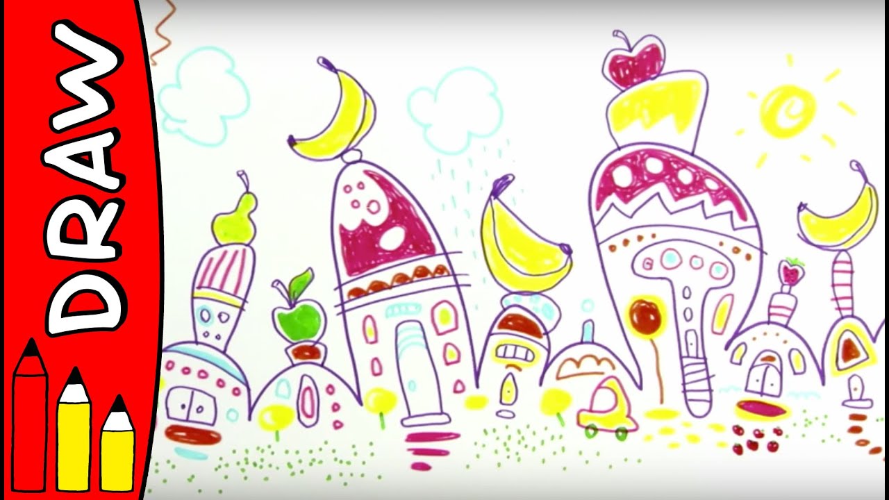 How To Draw A Fantasy City | Learn To Draw | &Oslash;istein Kristiansen