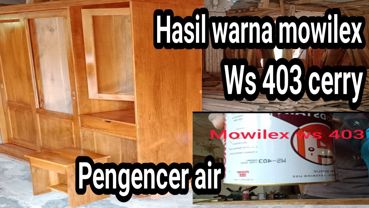 hasil warna mowilek ws 403 cherry//pengencer air