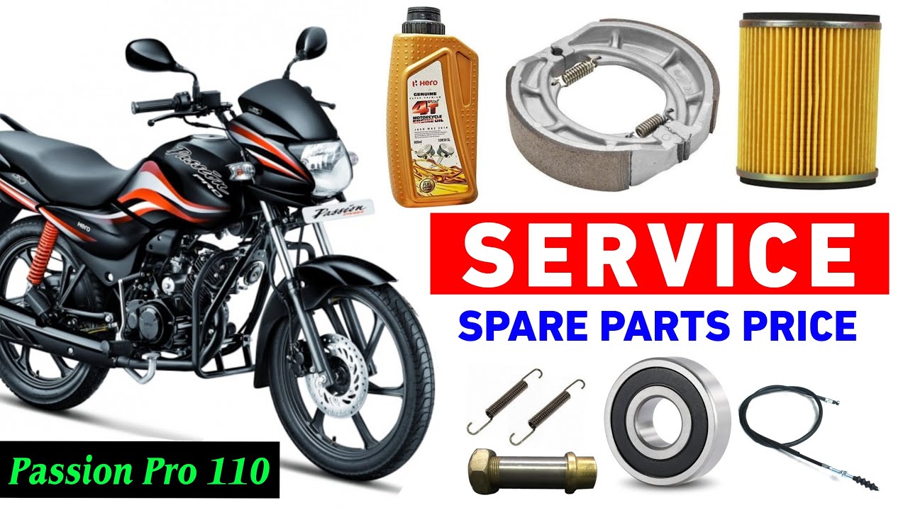 Hero Passion Pro 110cc Genuine Service Parts || HERO GENUINE PARTS ||